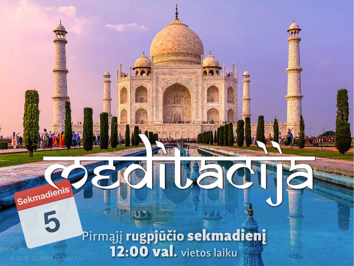 Sekmadienio meditacija 2018 08 05