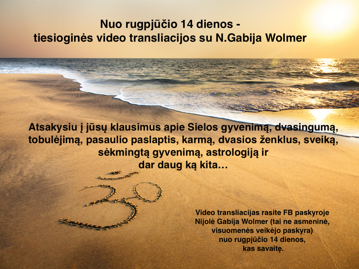 Video transliacijos su N.G. Wolmer