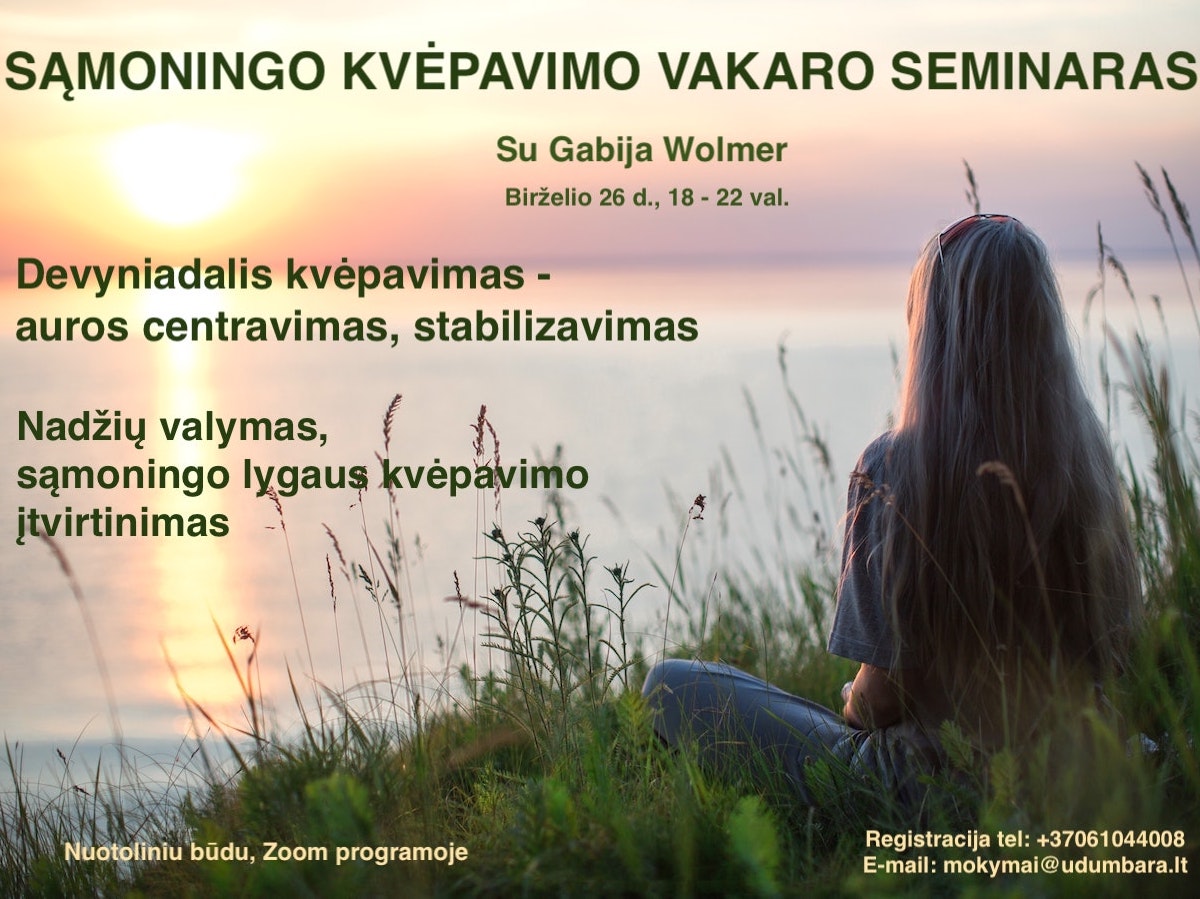 Sąmoningo kvėpavimo seminaras