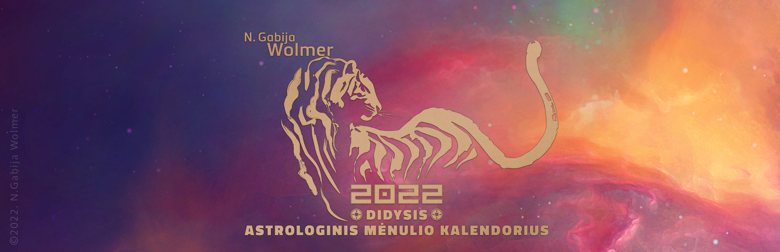 N.Gabija Wolmer. 2022 Didysis astrologinis Mėnulio kalendorius