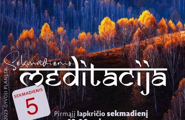 N. Gabija Wolmer. Sekmadienio MEDITACIJA 2023-11-05