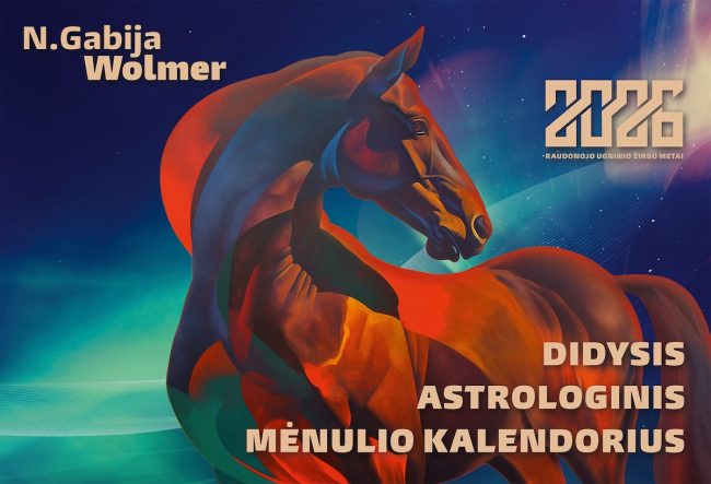 N.GABIJA WOLMER. 2026 DIDYSIS ASTROLOGINIS MĖNULIO KALENDORIUS
